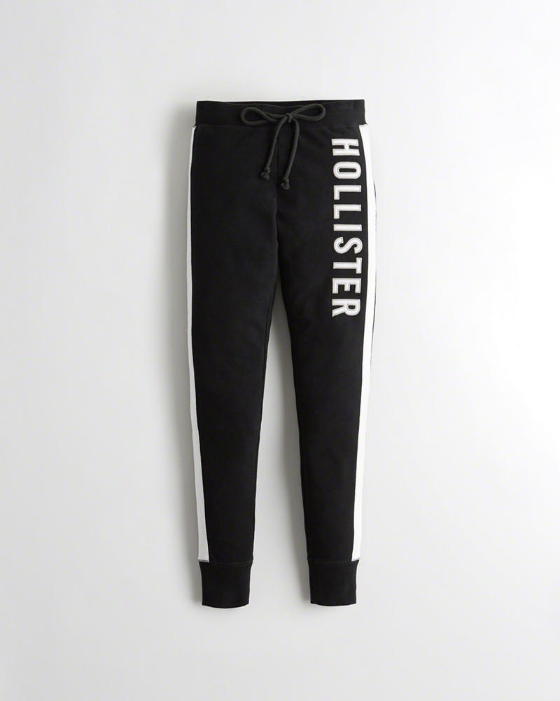 Leggings Hollister Donna Ultra Alte-Rise Fleece Nere Italia (842AGESR)